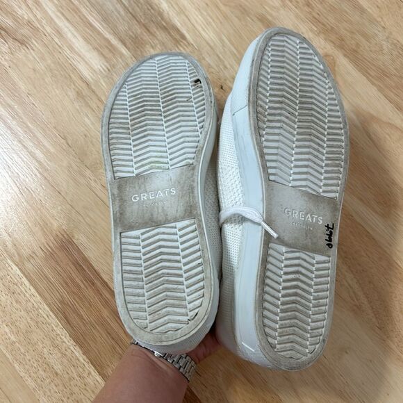 Greats Royale‎ Knit Sneaker Size 9 White and Pink - Picture 4 of 7